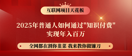 镰刀训练营超级IP合伙人，25年普通人如何通过“知识付费”年入百万！-百盟网