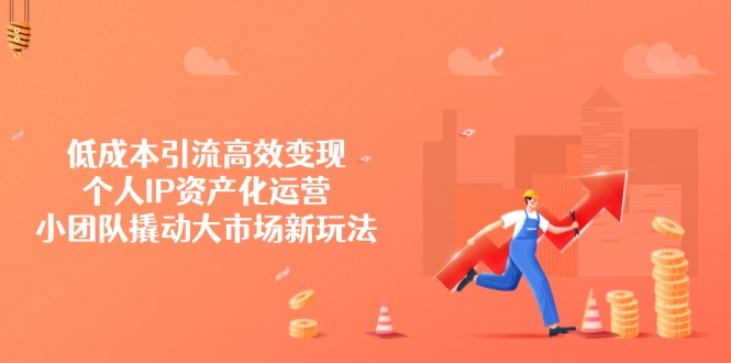 低成本引流高效变现，个人IP资产化运营，小团队撬动大市场新玩法-云创网