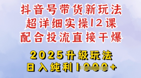 2025全新升级抖音带货玩法，一天纯利四位数，从剪辑到选品再到发布投流，超详细玩法揭秘-百盟网