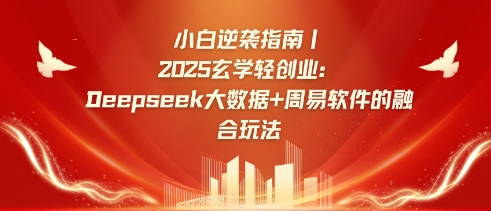 小白逆袭指南，2025玄学轻创业：Deepseek大数据+周易算法的融合玩法-百盟网
