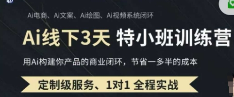 AI实操培训第20-21期线下，0基础保姆级教程，3月最新整理，企业获客、降本增效、打造超级个体-百盟网