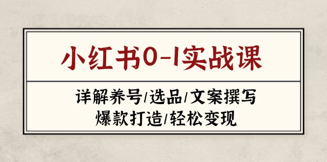 小红书0-1实战课(2023-2025-百盟网