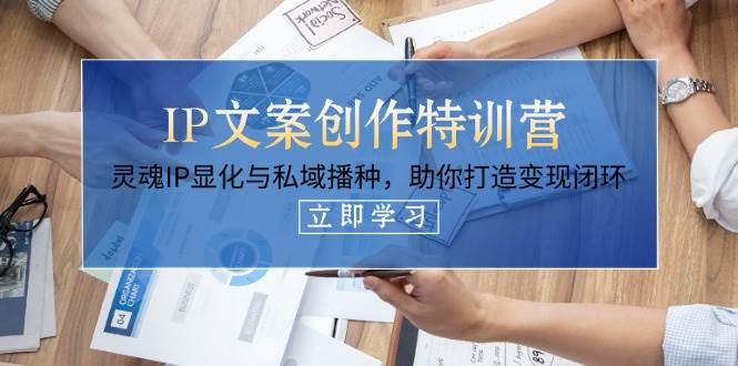 IP文案创作特训营，灵魂IP显化与私域播种，助你打造变现闭环(14节课)-百盟网