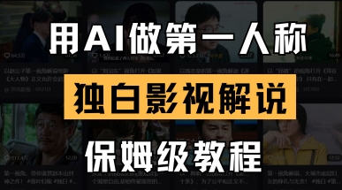 用AI做第一人称独白影视解说，手把手教学，保姆级教程-百盟网