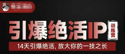 引爆绝活IP训练营，14天引爆绝活，放大你的一技之长-百盟网