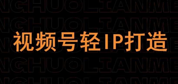 视频号线上课程，视频号轻IP打造-百盟网