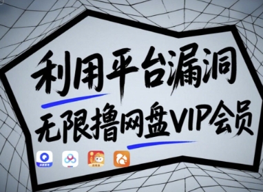 利用平台漏洞，无限撸网盘VIP会员，用户亲测有效!【漏洞原理+操作演示】-百盟网