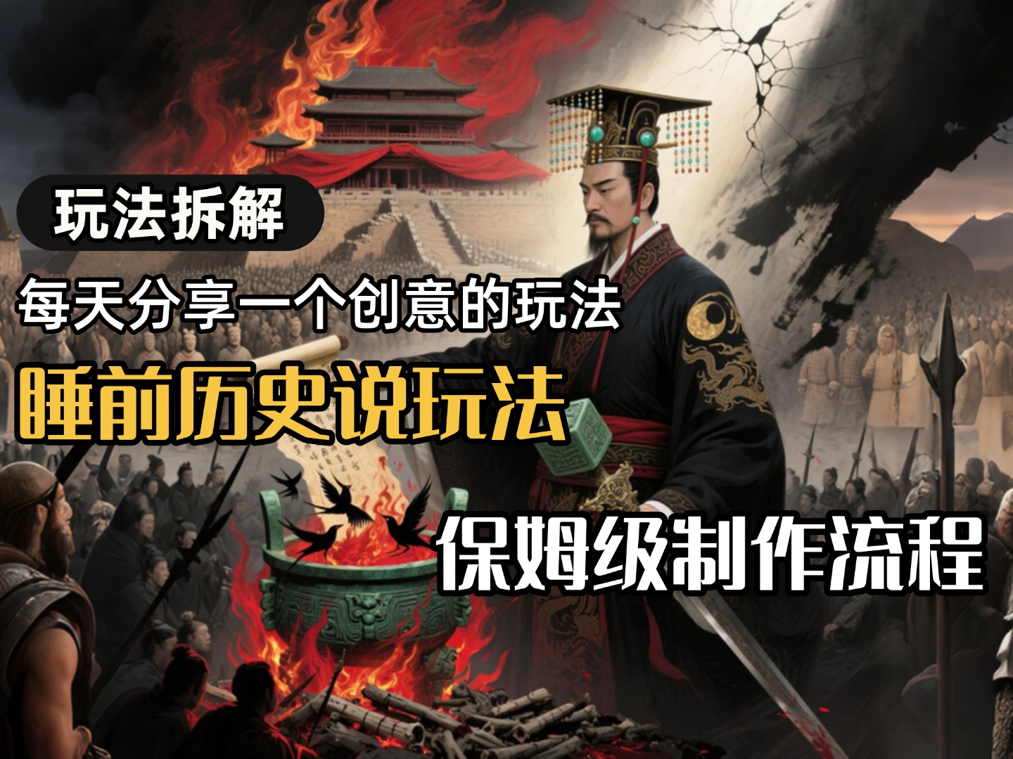 13条作品涨粉24.5万，全流程拆解睡前历史说，保姆级教程-百盟网